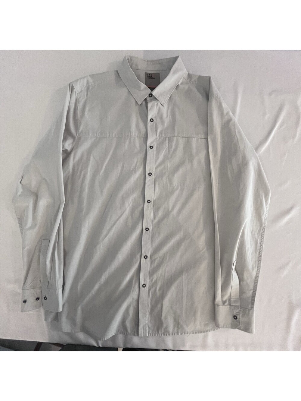 511 Tactical Men's Utility Shirt Long Sleeve Snap Buttons Ivory Size XL Pocket